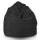 Nero pouf sacco gigante xxl stripe