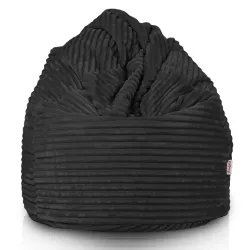 Poltrona Pouf Sacco XXL per adulti Gigante - Velluto a Coste Stripe – vista 2