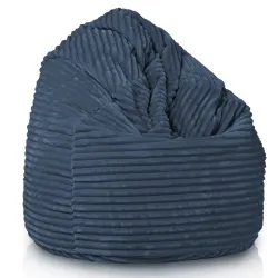 Poltrona Pouf Sacco XXL per adulti Gigante - Velluto a Coste Stripe