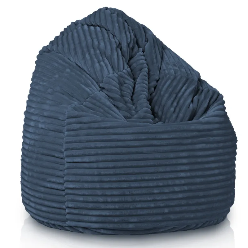 Poltrona Pouf Sacco XXL per adulti Gigante - Velluto a Coste Stripe