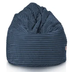 Poltrona Pouf Sacco XXL per adulti Gigante - Velluto a Coste Stripe – vista 2