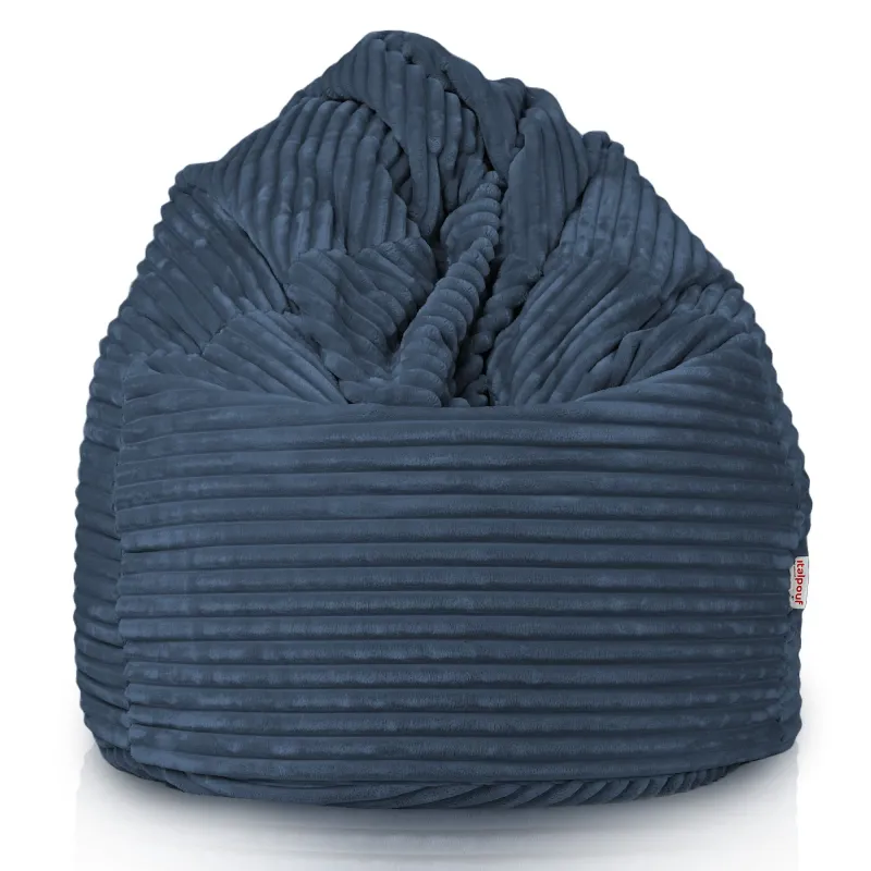 Poltrona Pouf Sacco XXL per adulti Gigante - Velluto a Coste Stripe – vista 2