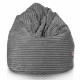 Grigio pouf sacco gigante xxl stripe
