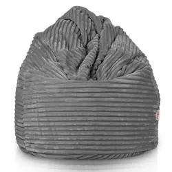 Poltrona Pouf Sacco XXL per adulti Gigante - Velluto a Coste Stripe – vista 2