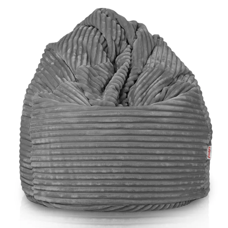 Poltrona Pouf Sacco XXL per adulti Gigante - Velluto a Coste Stripe – vista 2