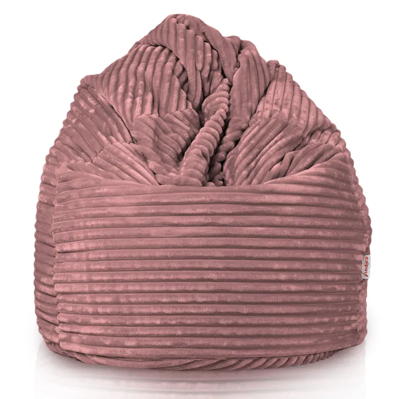 Poltrona Pouf Sacco XXL per adulti Gigante - Velluto a Coste Stripe – vista 2