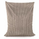 Beige cuscino pouf gigante stripe
