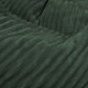 Verde scuro cuscino pouf gigante xxl stripe