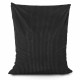Nero cuscino pouf gigante stripe