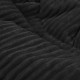 Nero cuscino pouf gigante xxl stripe