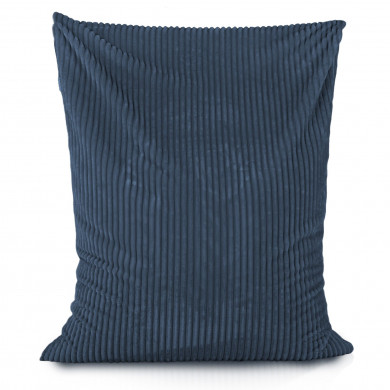 Blu marino cuscino pouf gigante xxl stripe