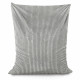 Grigio chiaro cuscino pouf gigante stripe