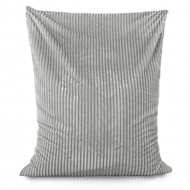 Grigio chiaro cuscino pouf gigante stripe