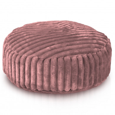 Rosa sbiadito pouf poggiapiedi stripe