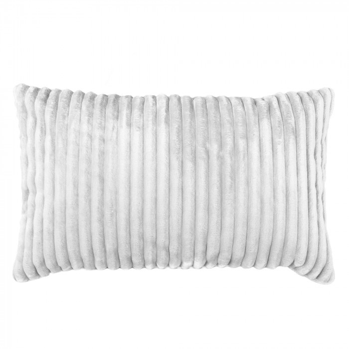 Bianco cuscino decorativo rettangolare stripe