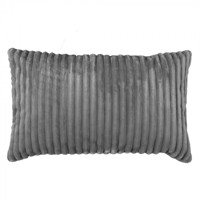 Grigio cuscino decorativo rettangolare stripe