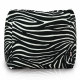 Pouf zebrato cubo sfoderabile
