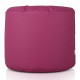 Fucsia Pouf Soggiorno Cilindro Ecopelle