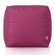 Fucsia Pouf Cubo Seduta Ecopelle