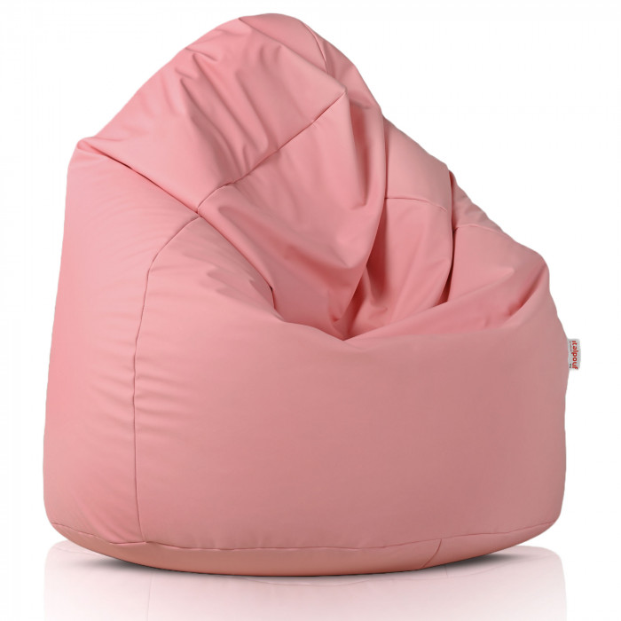 Rosa chiaro Pouf Sacco Per Bambini Ecopelle