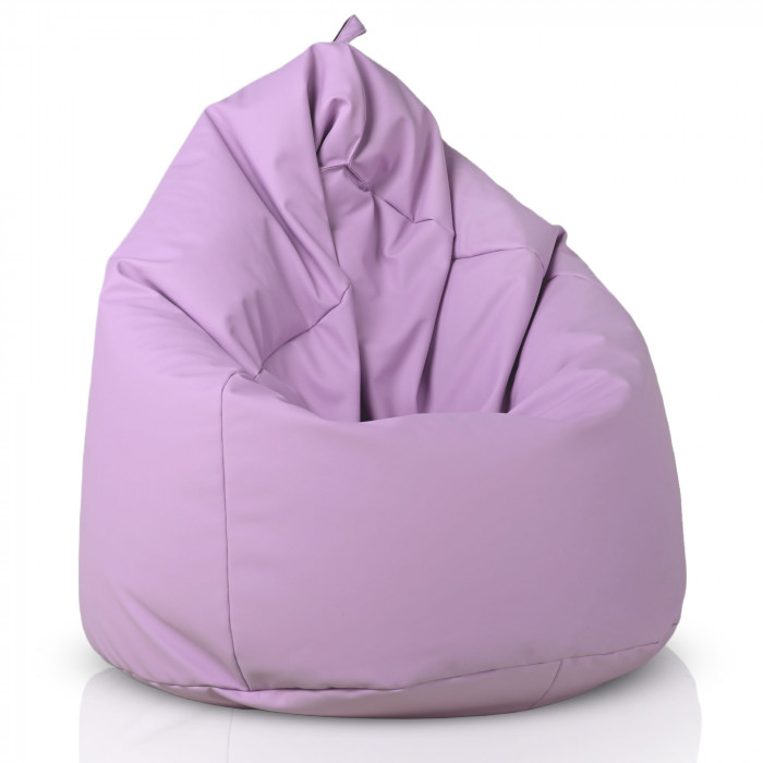 Pouf Sacco XL Viola chiaro Ecopelle