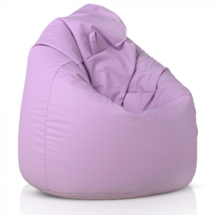 Viola chiaro Pouf Sacco Gigante XXL Ecopelle