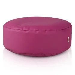 Pouf Poggiapiedi Rotondo - Ecopelle