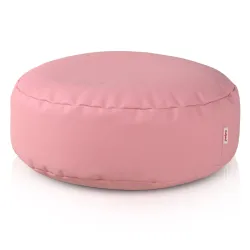 Pouf Poggiapiedi Rotondo - Ecopelle