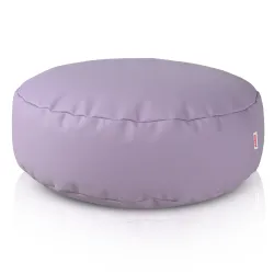 Pouf Poggiapiedi Rotondo - Ecopelle