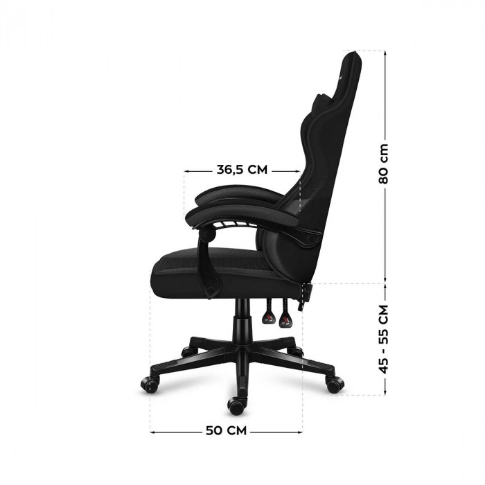 Dimensioni della sedia in Carbon Huzaro Force 4.4