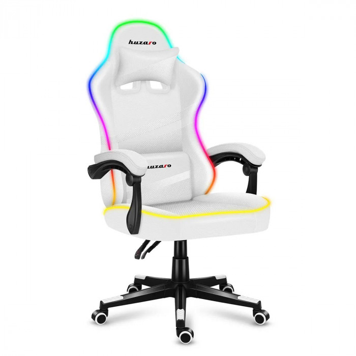 Sedia da gioco HUZARO FORCE 4.4 RGB Bianco