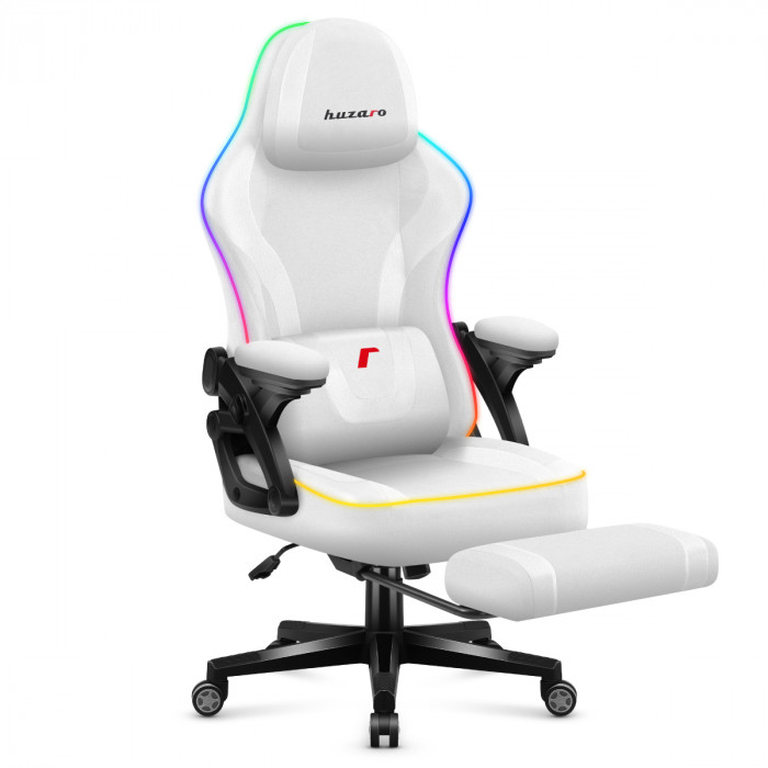 Sedia da gioco intelligente Huzaro Force 4.6 Bianco RGB