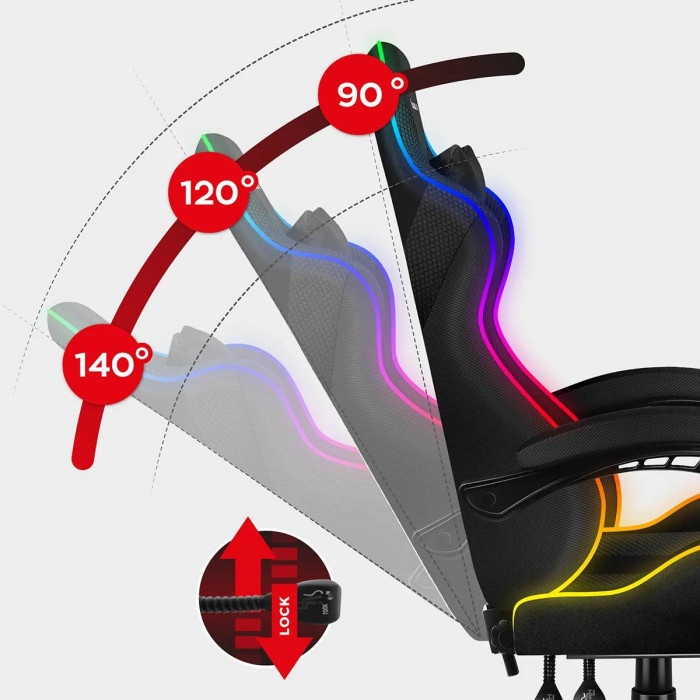 Cuscino per il muscolo del collo della sedia Huzaro Force 4.7 RGB Mesh