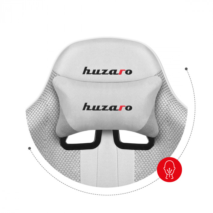 Cuscino lombare per sedia da gioco Huzaro Force 4.7 Bianco Mesh