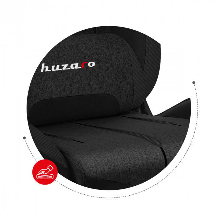 Sedile in schiuma fredda della sedia da gioco Huzaro Force 7.9 Nero Mesh