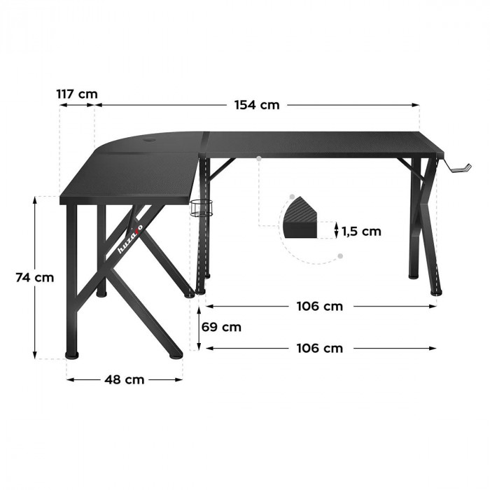 Dimensioni di Huzaro Hero 6.3