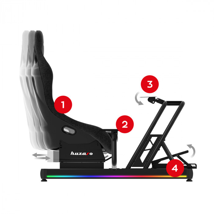 Cockpit da corsa regolabile Speed 6.0