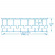 488 x 122 cm 18in1 Bestway 5619E Piscina Fuori Terra a scaffale.