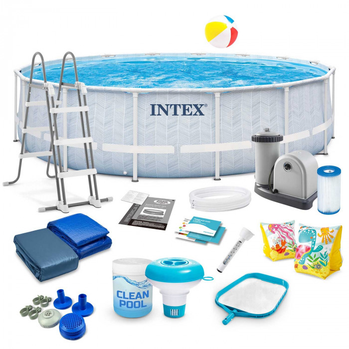 488 x 122 cm 18in1 Piscina da giardino con telaio Intex 26746