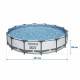 427 x 84 cm set Piscina Fuori Terra 17in1 Bestway 56595.