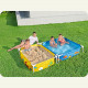 Piscina a cremagliera da esterno per bambini con sabbiera 213 x 112 x 30,5 cm Bestway 561CF.