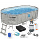 488 x 305 x 107 cm 11in1 Bestway 56946 giardino telaio piscina.