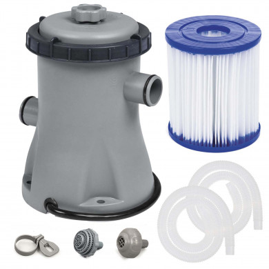 Pompa filtro per piscina + trasformatore 12V 1249L/h Bestway 58381GS