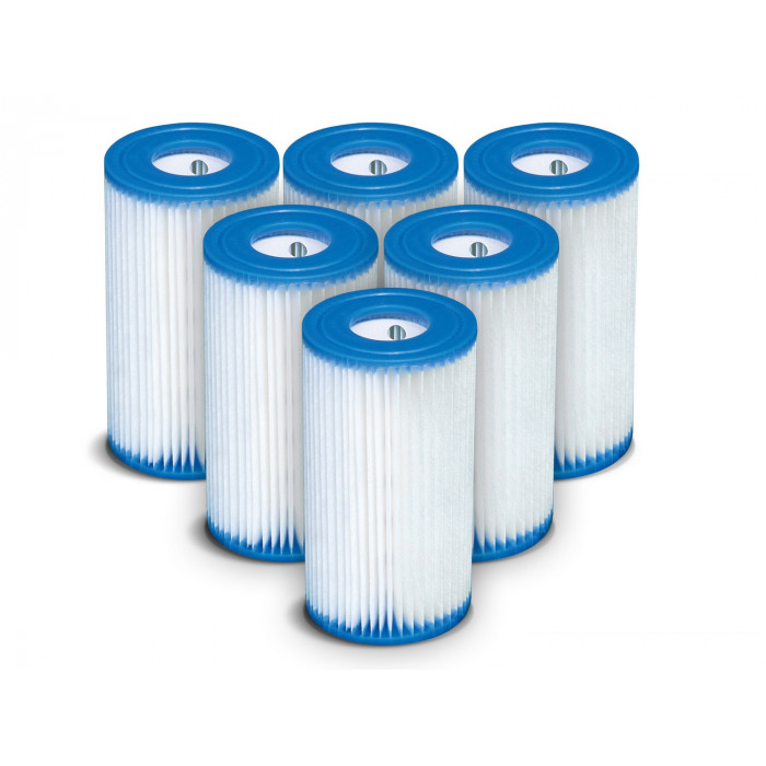 6 x Filtro per set pompa tipo B INTEX 29005.