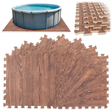 Tappetino in schiuma per piscina Puzzle 50 x 50 cm 8 pz.