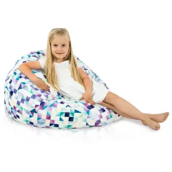 Poltrona Pouf Sacco L per bambini -Tessuto Stampato Premium – vista 31