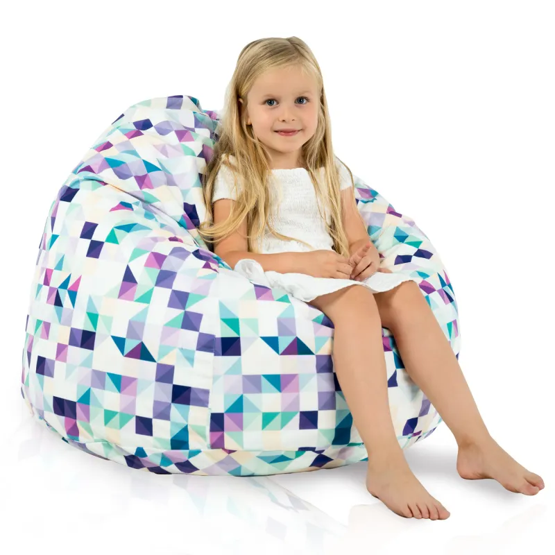 Poltrona Pouf Sacco L per bambini -Tessuto Stampato Premium – vista 30