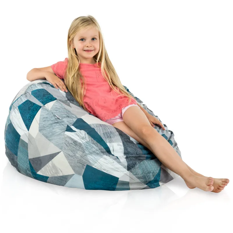 Poltrona Pouf Sacco L per bambini -Tessuto Stampato Premium – vista 25