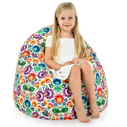 Poltrona Pouf Sacco L per bambini -Tessuto Stampato Premium – vista 20