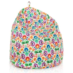 Poltrona Pouf Sacco - Tessuto Stampato Premium